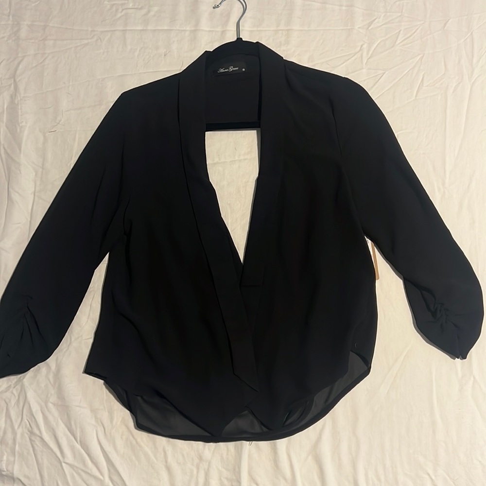 Open back jacket